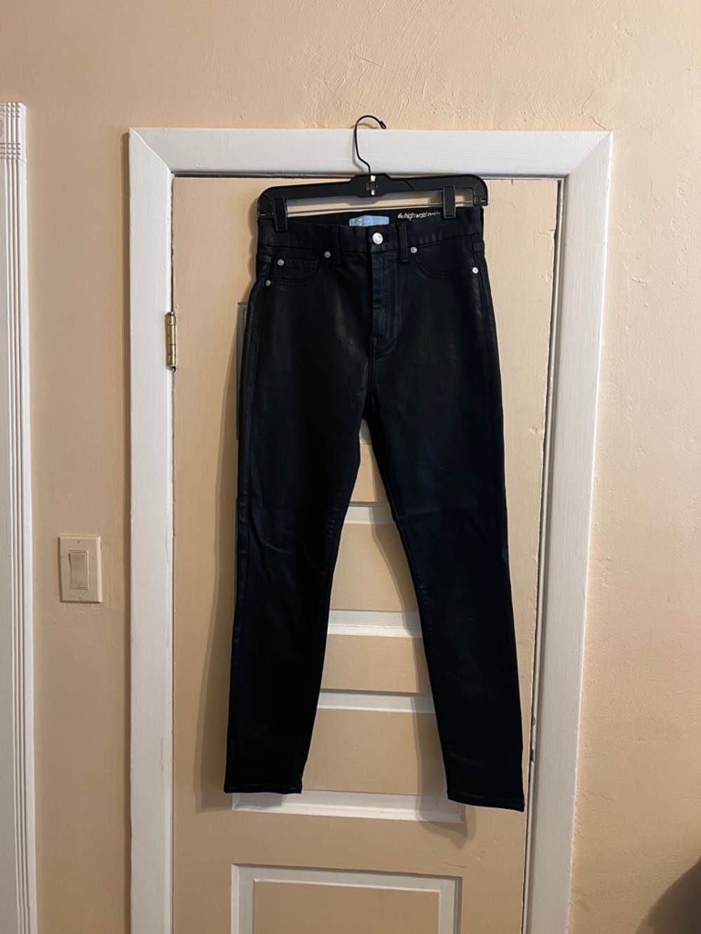 7 For All Mankind Black Skinny Jeans